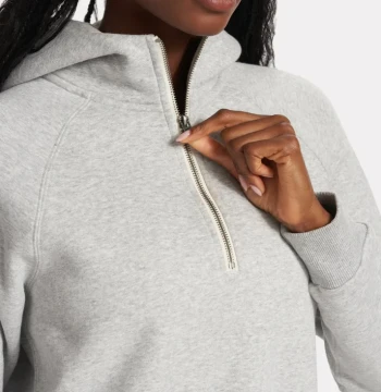 Women's casual quarter zip hoodie