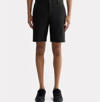 Men black regular shorts