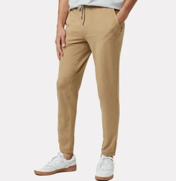 Cotton blend track pants for men