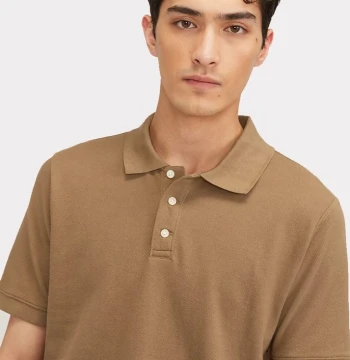 Polo collar pockets t-shirt